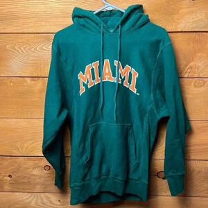 Steve and Barry’s outfitters men’s Miami state embroidered hooded‎ sweatshirt S